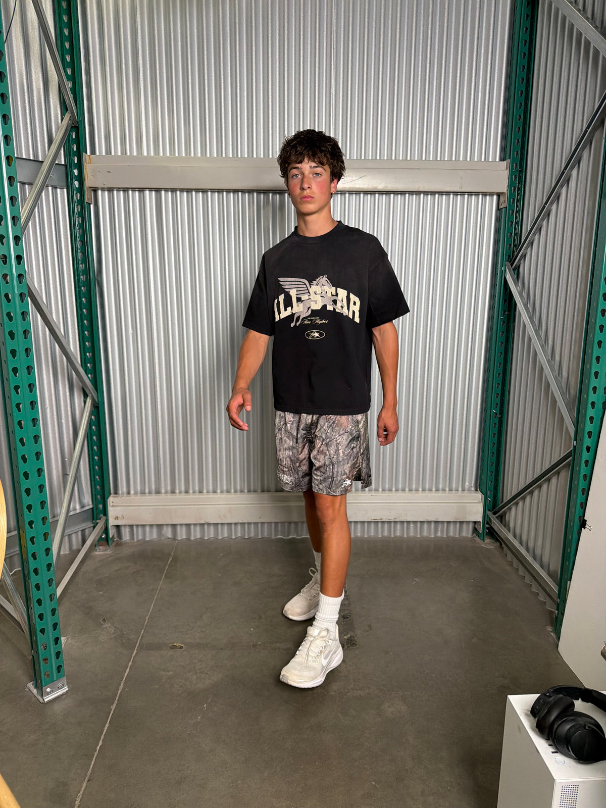 Osias in the Running short