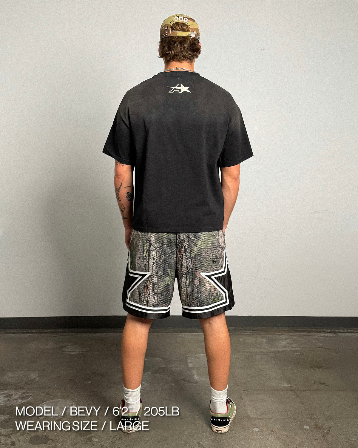 All-Star short, back, worn by Bevy