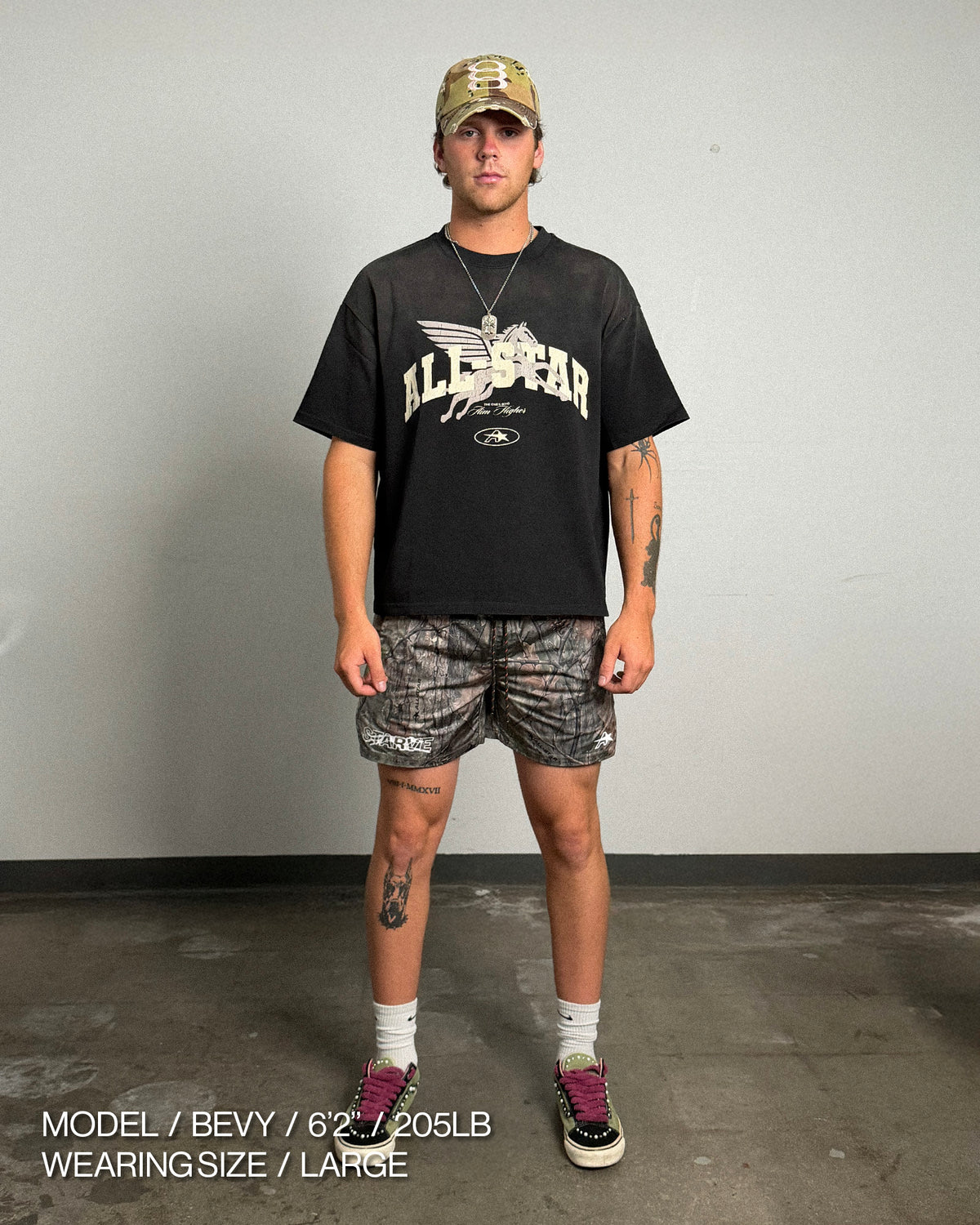 Running short, worn by Bevy