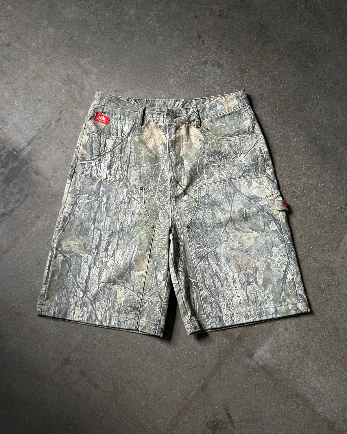 Denim short, front