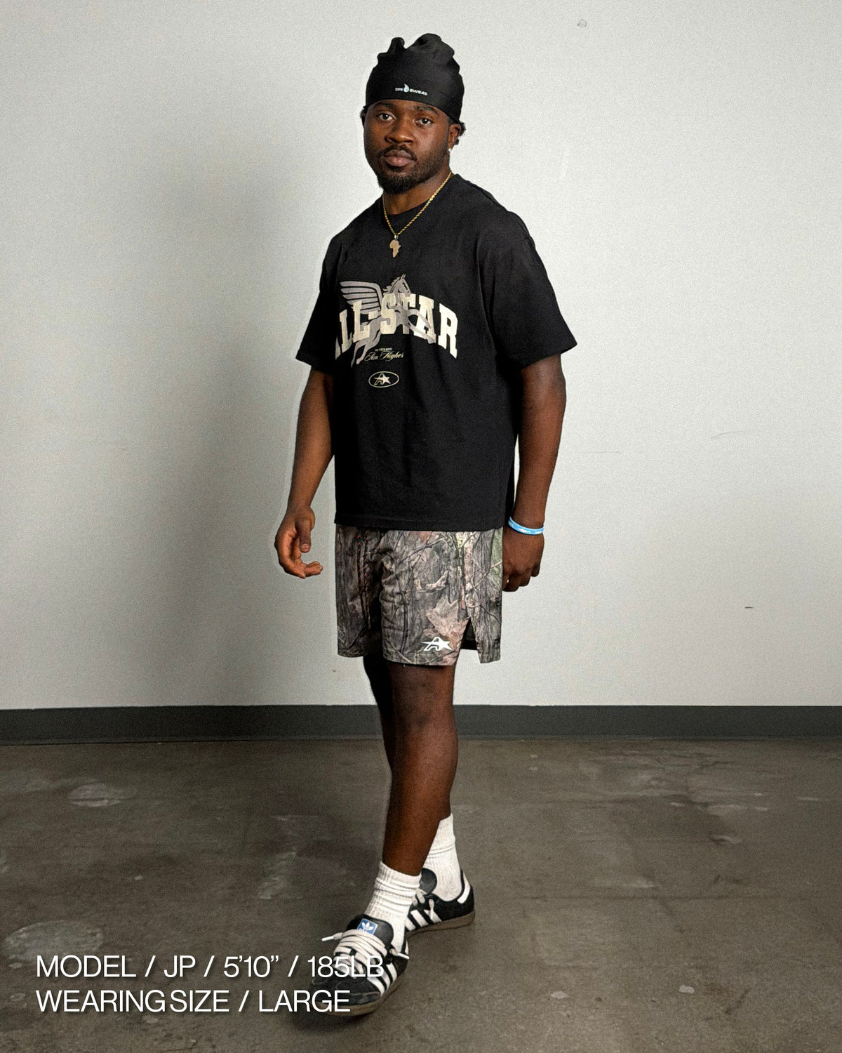 Running short, worn by JP