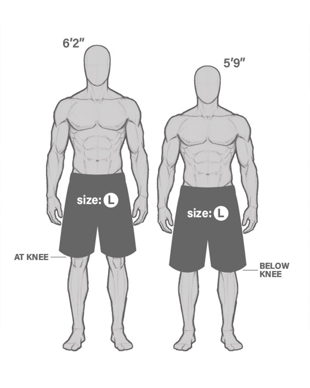 All-Star short, fit diagram